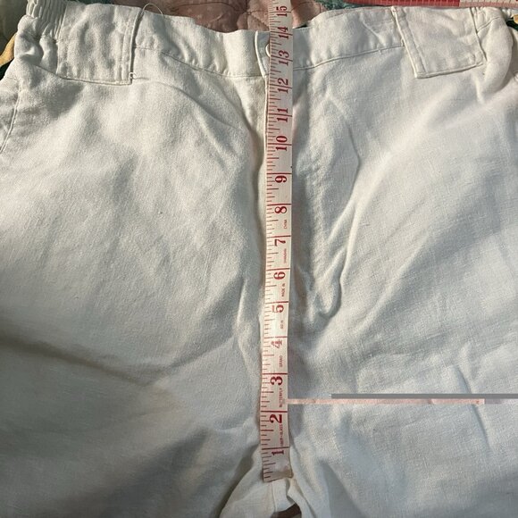 Vintage Raw Blue Classics Baseball Shorts Mens XXL Linen Blend White 90s #17 - Picture 4 of 10